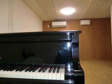 グランドピアノのおける防音室